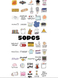 ستيكرات عربية - 50 قطعة