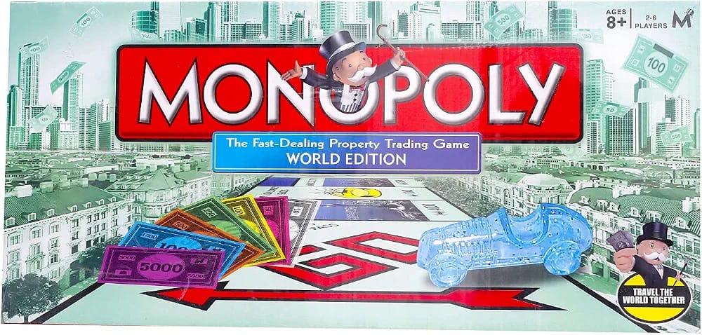 لعبة Monopoly World Edition - محتويات اللعبة