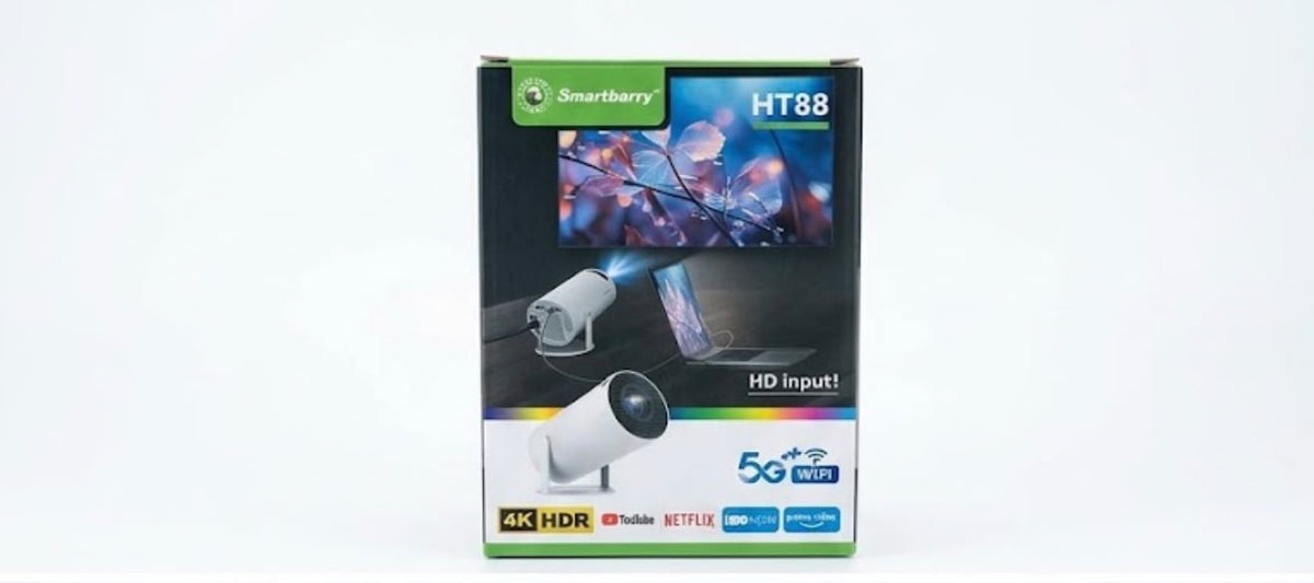 بروجكتور Smartbarry HT88 - دقة 4K HDR وواي فاي 5G