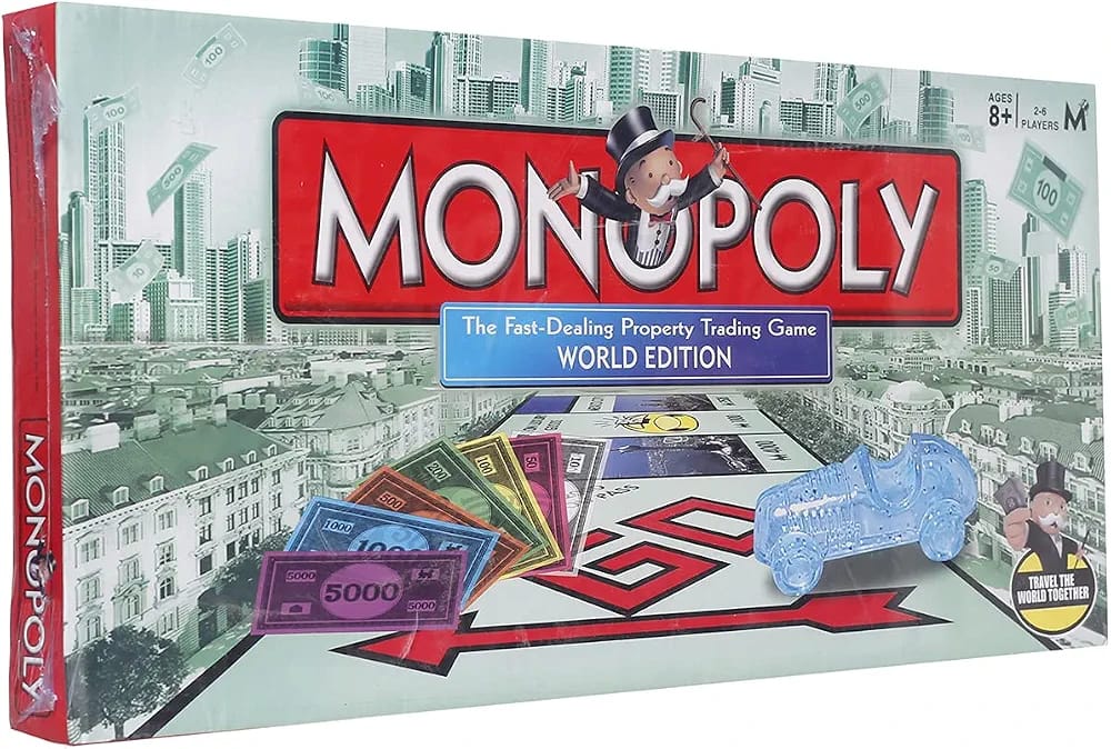 لعبة Monopoly World Edition - واجهة العلبة