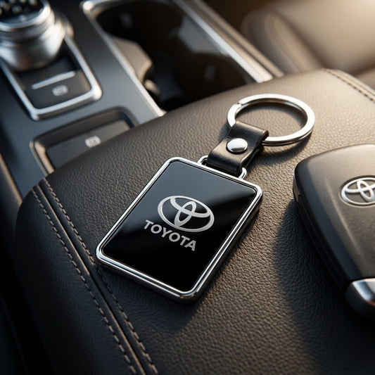 ميدالية مفاتيح Toyota داخل السيارة