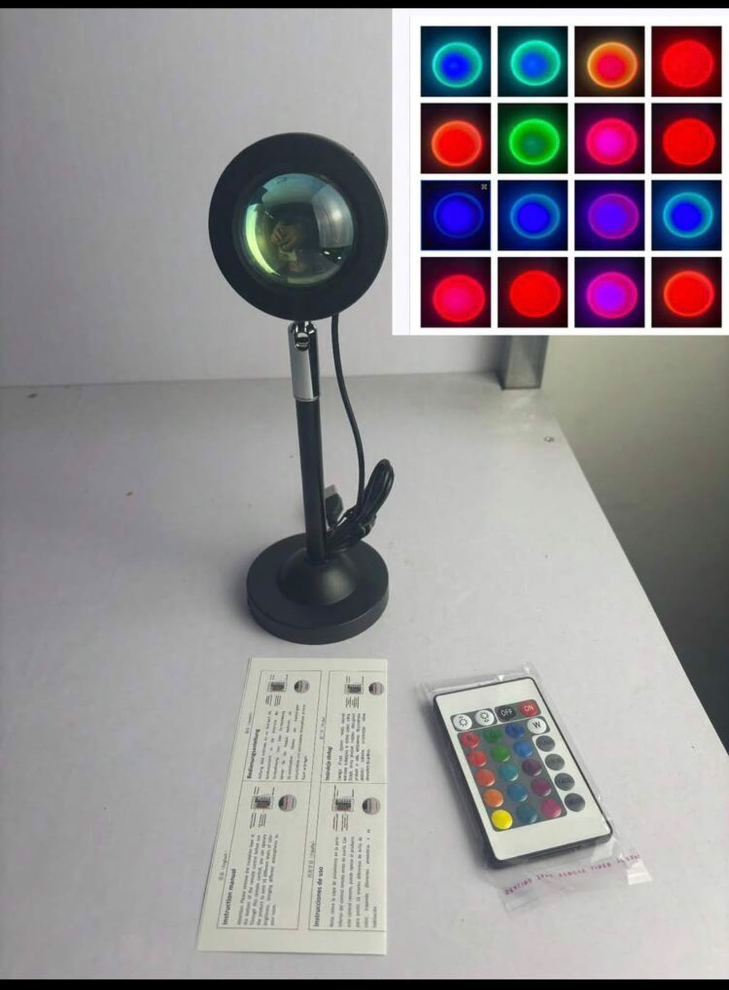 مصباح بروجيكتور الغروب – Sunset Projection Lamp مع ريموت